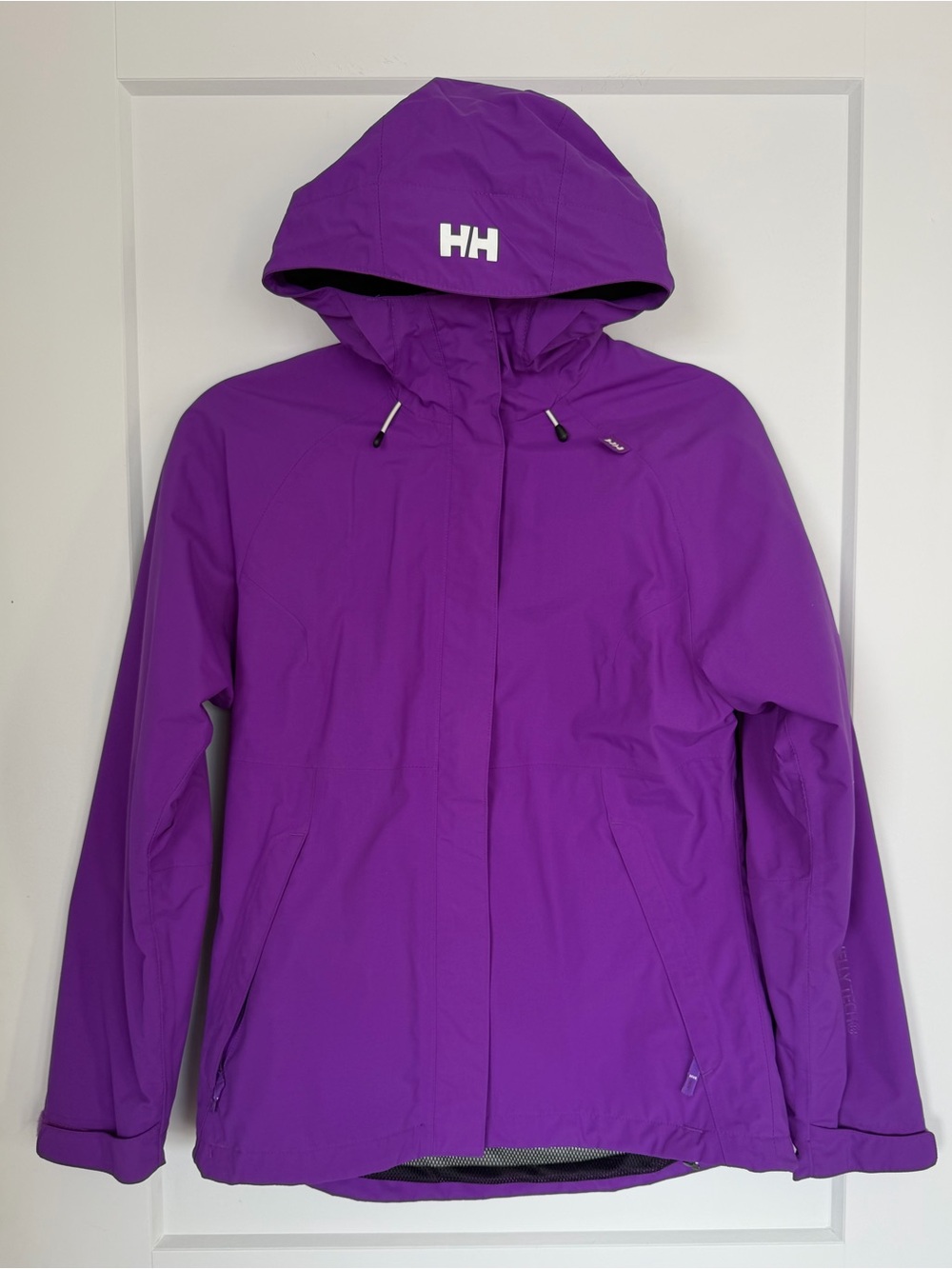Helly Hansen Women's Purple Hooded Rain Jacket